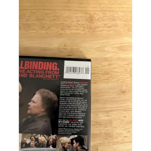 Notes On A Scandal 2006 DVD Judi Dench Cate Blanchett Bill Nighy Drama Pre-Owned - Picture 4 of 4